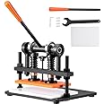 Leather Cutting Machine, 11 x 5.5 in Embossing Plate Manual Die Cutter, 0.47 in Pressure Stroke Leather Embossing Machine, Dual Guide Shafts Die Cut Machine for Various of Materials