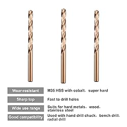 5/16" M35 Cobalt HSS Jobber Length Twist Drill Bit