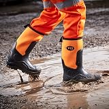 V12 Groundworker Construction Boot Unisex Black Orange 9 UK view 2