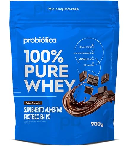 Probiótica 100% Pure Whey Nova Fórmula - 900G Refil Cookies and