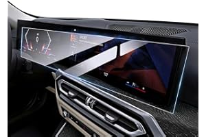 Karltys [Upgrade] 2024 2025 BMW X5 X6 X7 i7/2022-2025 i4 iX 14.9-Inch/12.3-Inch Screen Protector [No Glare & Fingerprint] for Navigation TouchscreenTempered Glass Instrument Cluster Screen Cover