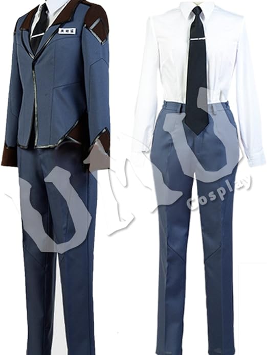 Amazon Umu 女性xlサイズ アクティヴレイド 機動強襲室第八係 黒騎猛 くろき たける 瀬名颯一郎 せな そういちろう 名札 2 制服 風 コスプレ衣装 コスプレ 仮装 通販
