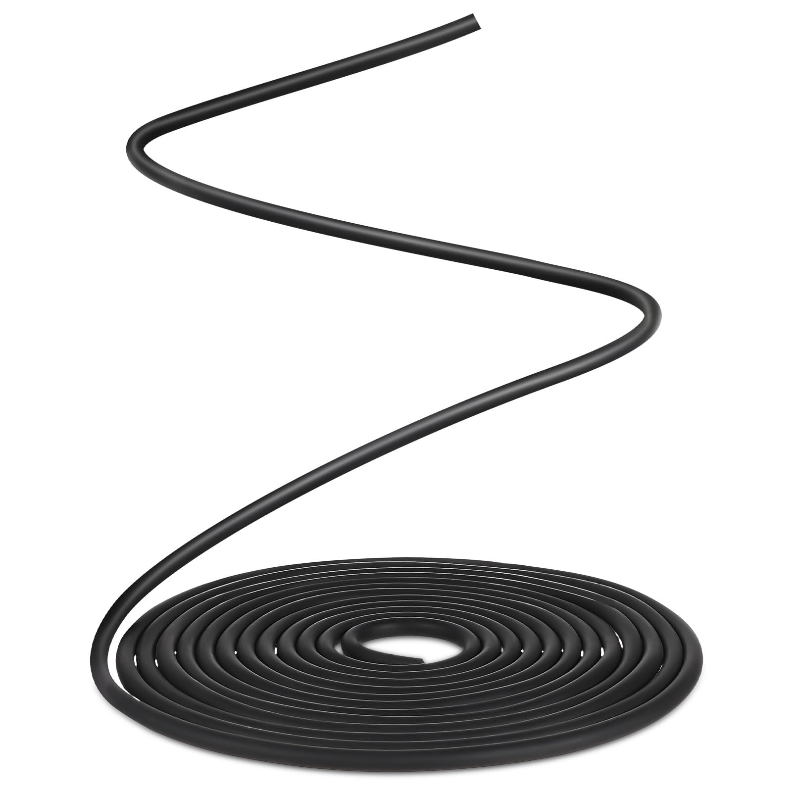 Housoutil Foam Rubber Weather Seal Strip, 5m Car Edge Strip, 6mm Black Rubber Caulk Saver Weather Stripping Concrete Filler Rope