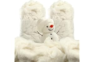 Newwiee Clean Wool Batting Stuffing for Stuffed Animals Roving Wool Felting Filler for Crafts Needle Cushions Pillow Knitted Stuffed Toys Animals Blending and Dryer Balls, Natural White(1.1 lb)
