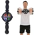 ACELETE Arm Gyro Ball Core Trainer Arm Exercise Torque Ball with Handle Forearm Strengthener for Stronger Arm Bones and Muscle with LED Light