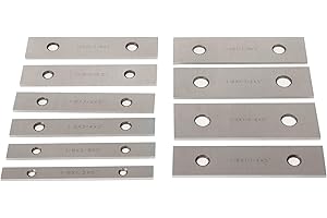 TJHSM 10 Pair 1/8 x 5 Machinist Parallel Block Tool Set, 0.0002 Parallelism 1/2 to 1-5/8 Alloy Steel Precision Matched Parallel Bar