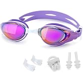 Nearsighted Swim Goggles, Shortsighted Optical Swimming Goggles No Leaking Anti Fog UV Protection for Adult Men Women