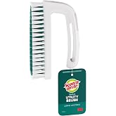 Scotch-Brite Small Utility Brush, 1 Pack | Long Lasting Dish Brush with Handle for Scrubbing Cookware, Hands, Tile, Grout, Cutting Boards &amp; Utensils without Scratching