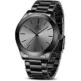 LN LENQIN Mens Watches Waterproof Stainless Steel Watch for Men | Analog Quartz Watch for Men Fashion Business Designer Mens Wristwatch with Date Luminous