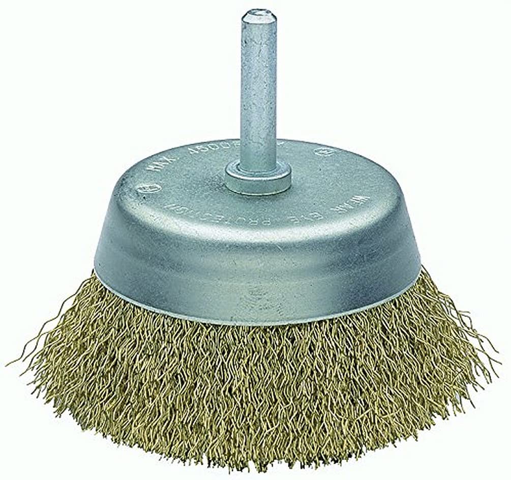 Bricolage Round Wire Steel Brush for Awkward Brushed Channelling Set