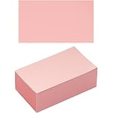 100 Pack Thick Paper Cardstock Blank Heavy Cards Stock for Invitations, Greeting Cards Making, Postcards, Photos, 250GSM Thick Paper (Pink, 2x3.5 inches)