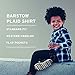 Levi's Baby Boys' Long Sleeve Button Up Shirt, Pompeian Red/Dusk Blue, 18M