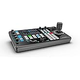 AVKANS Pro PTZ Camera Joystick Controller with 5-inch Touch Preview LCD, IP NDI Camera Controller Keyboard with 4D Joystick for Worship Church Live Streaming Video Production, PoE Enable (5 inch Touch Screen)