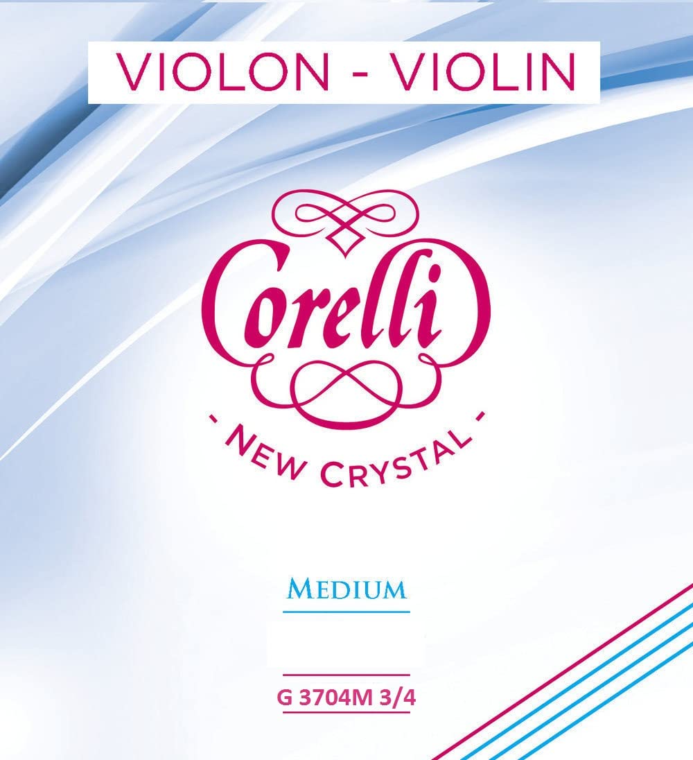 Corelli Violin strings Crystal G Stabilon-Nylon/Silver wound 3/4 3704M