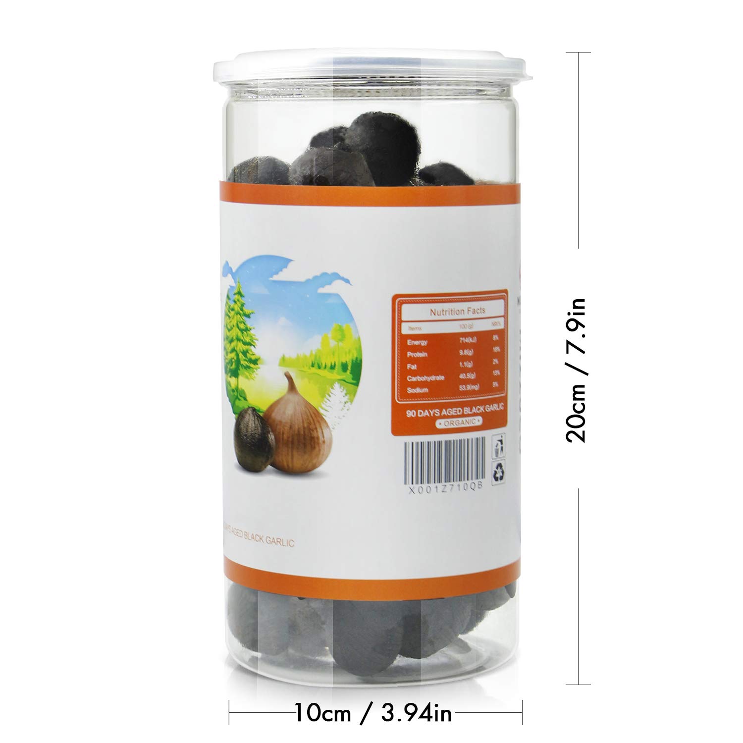 Mizzuco Black Garlic, 920G/32.45 OZ WHOLE Black Garlic Natural Fermented for 90 days Healthy Snack Ready to Eat or Sauce