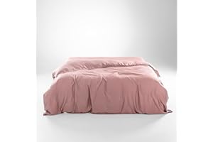 Olive + Crate Eucalyptus Cooling Duvet Cover King Size, Certified Tencel Lyocell Fiber from Austria for Quilt, Silky Soft Modal Fiber - Better Than Silk & Cotton, Rose Blush (90" x 102")