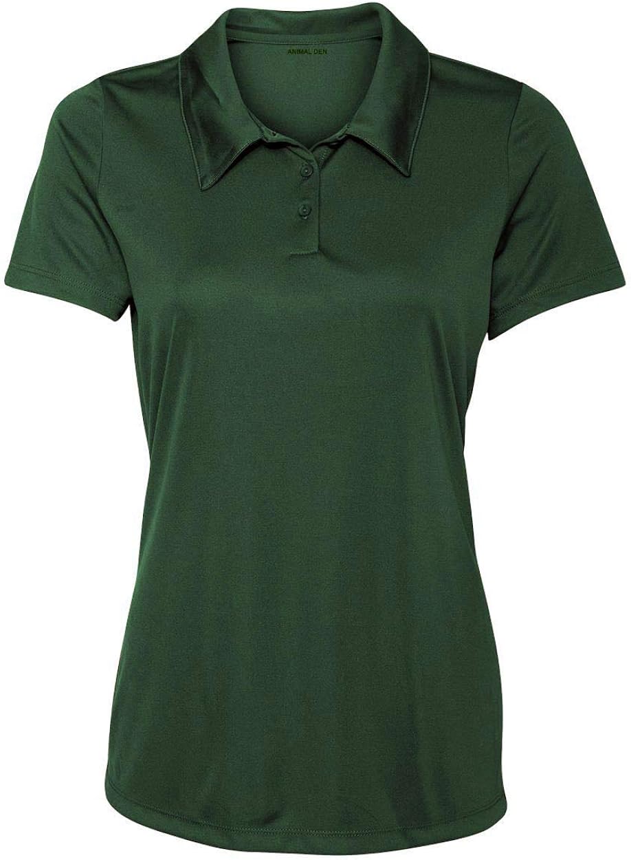 Women's Dry-Fit Golf Polo Shirts 3-Button Golf Polo's in 20 Colors XS-3XL Shirt: Clothing