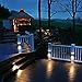 Mpow 4-Pack Solar Fence Light, Solar Powered Waterproof Fence Light with Auto-charging for Stairs, Path Landscape Garden Floor Wall Patio
