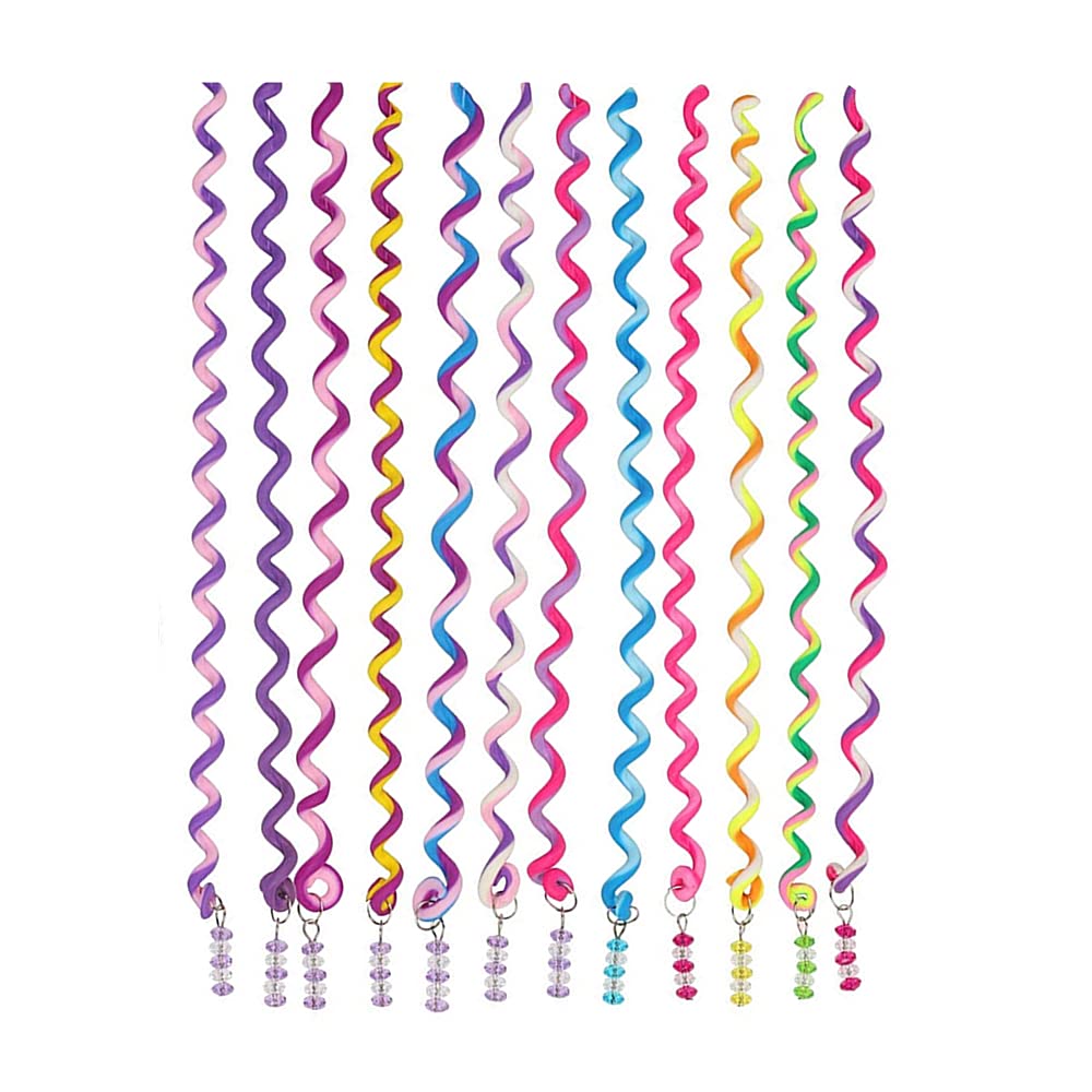 12 Pcs Hair Clip Hair Styling Twister Clip Braid Rubber Spiral Spin Hair Tool DIY Accessories for Kids Girl Women