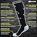 BLITZU Compression Socks 20-30mmHg for Men & Women Best Recovery Performance Stockings for Running, Medical, Athletic, Edema, Diabetic, Varicose Veins, Travel, Pregnancy, Relief Shin Splint S Black