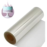 SALIQU Acetate Cake Collar 6 x 394 inch Clear Acetate Roll for Baking, Mousse Cake Plastic Wrap, Acetate Sheet Roll for Bakin