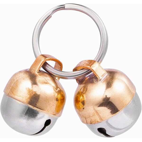 Lot De 5 Clochettes En Cuivre Pour Collier Chat/chien - Son Clair, Trou De Suspension, Décoration Festive, Porte-clés, Bricolage