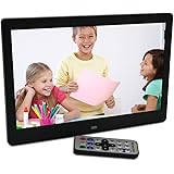 10.1 Inch Hi-Res TFT LED Digital Photo Frame & HD Video(1080P/720p)&Music Playback with Remote Control&Calendar/Clock Support 32GB SD Card -Black