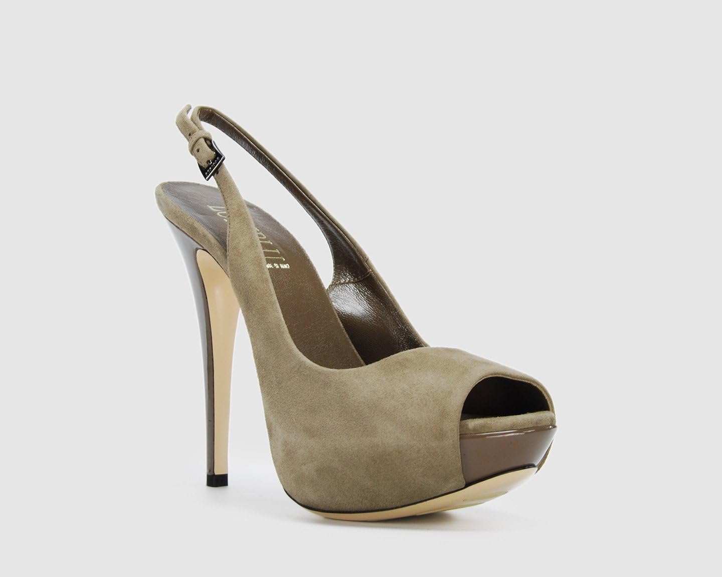 Loriblu Taupe Suede Slingback