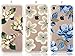 [UPGRADED] iPhone 7 Case, iPhone 8 Case, [3-Pack] CarterLily [Shock Absorption] Watercolor Flowers Floral Pattern Soft Clear Flexible TPU Back Case for iPhone 7 iPhone 8 4.7'' - Blue Flowers