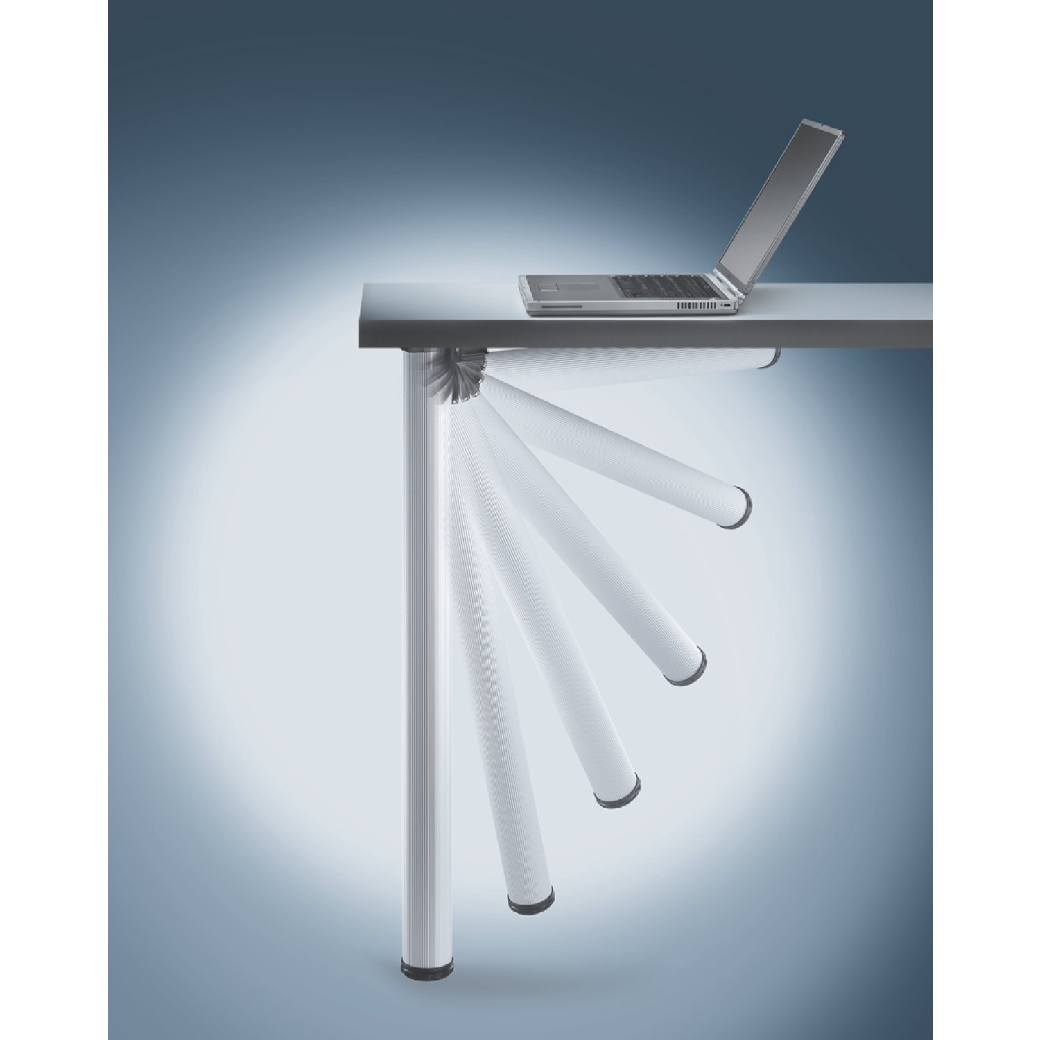 Vasalat Folding Table Base Diameter 50, Length 705 mm Chrome-Plated Self-Service Packaging, Pack of 1