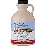 Hidden Springs Maple 100% Natural Vermont Maple Syrup, Grade A Dark Robust (Formerly Grade B), 32 Ounce, 1 Quart, Family Farm