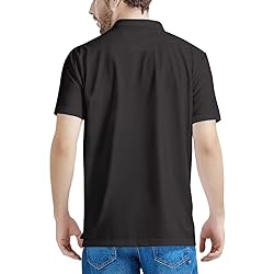 HUGS IDEA Black Horse Men's Sport Shirts Golf