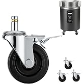 Wheels for Ninja Fireside 360 Fire Pit, Plug-and-Go, 3 Inch, Casters Only | Come with Brake, 360 Degree Swivel, Wear Resistance, Noise Free, Set of 4, Firepit Accessories for Ninja Outdoor Heater