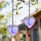 Crystal Heart Prism Sun Catcher by H&D Hyaline & Dora 50mm Glass Rainbow view 8