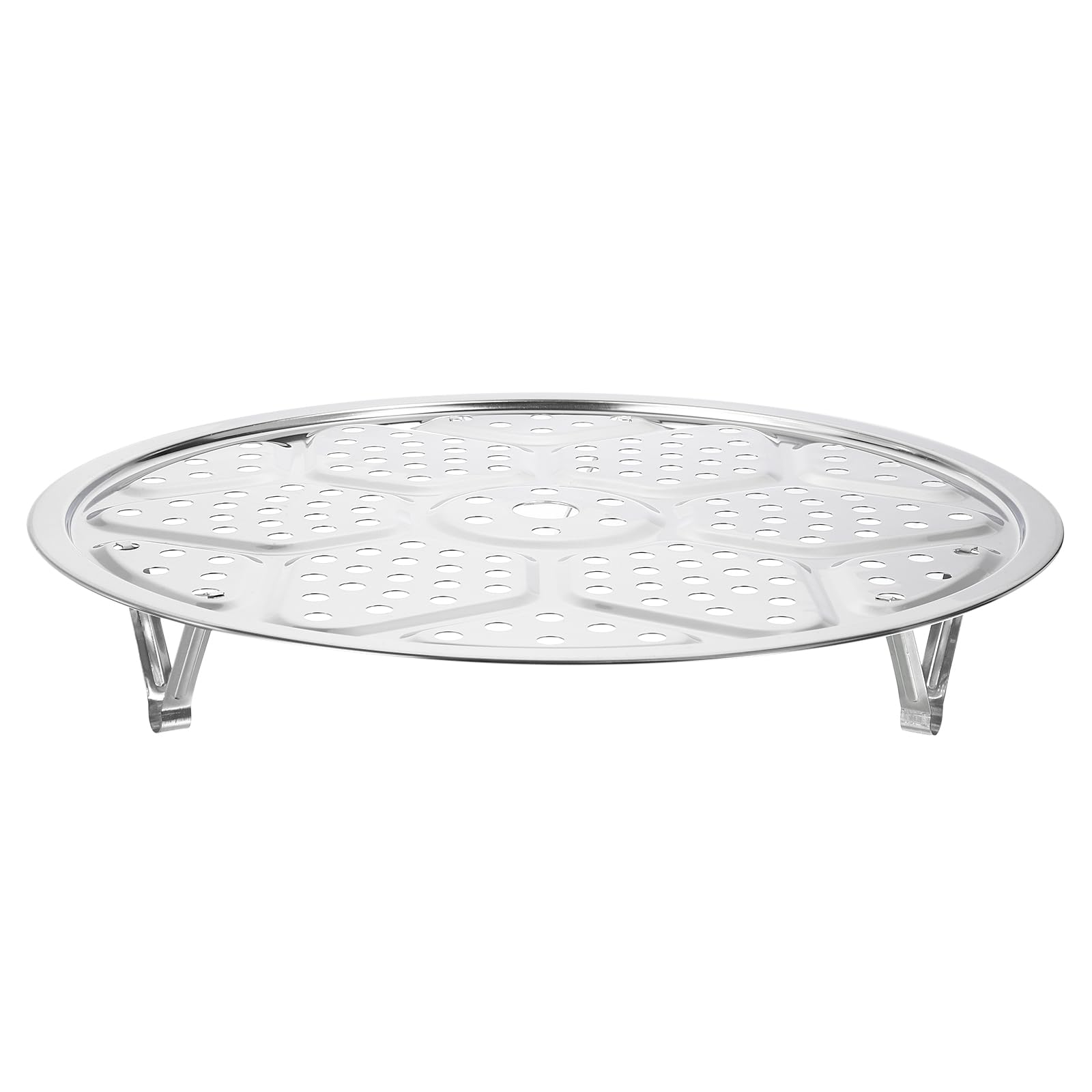 Photo 1 of **Legs missing***uxcell Stainless Steel Steamer Rack with Stand, 11.8 Inches Pot Steaming Tray for Steamer Cookware Instant Pressure Cooker, Silver Tone