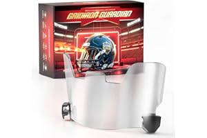 OYMLANX Pro-Grade Football Helmet Visor - Anti Fog Clear Shield with Visor Clips, Shatterproof for Youth & Adult Helmets, Includes Microfiber Cloth