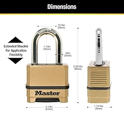 Master Lock Combination Lock, Heavy Duty