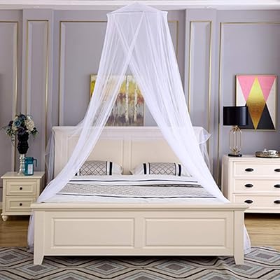 Tebery Luxury Bed Canopy Mosquito Net with Carry Bag and 2 Entries