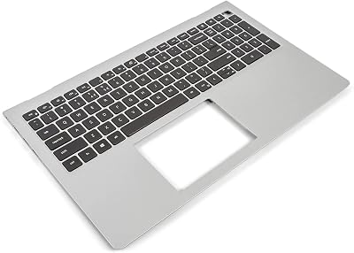 Dell Inspiron 15 3510 3520 3530 Palmrest Keyboard US English Silver 0HM1XV