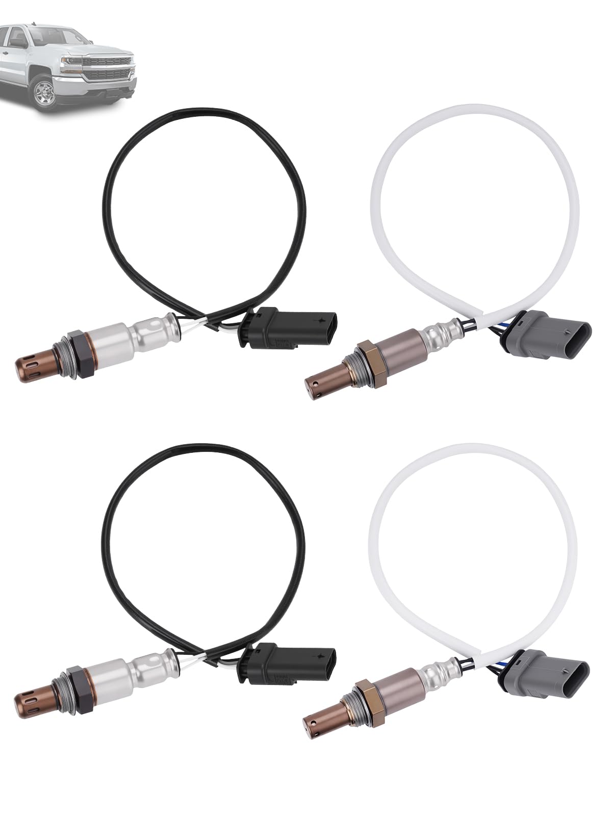 Photo 1 of 234-4940 234-4974 O2 Oxygen Sensor Upstream & Downstream Compatible with Chevy Silverado 1500 Suburban Tahoe, Cadillac Escalade, GMC Sierra 1500, 4PCS