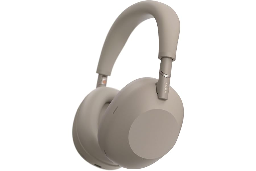 Sony WH-1000XM6 The Best Noise Cancelling Wireless Headphones, Sandstone | HD NC Processor QN3, 12 Microphones, Adaptive NC Optimizer, Mastered by Engineers, Studio-Quality, Up to 30 Hrs of Battery