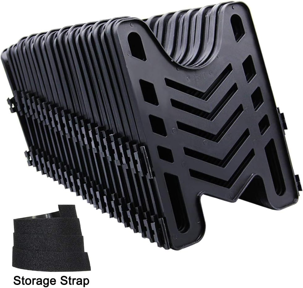 HosSepot 20ft RV Sewer Hose Support with Durable Storage Strap for Camper Trailer Sewage, Holds 3" Hose