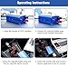 Aickar 300W Car Power Inverter, DC 12V to AC 110V Dual AC Outlets + Dual 2.4A/24W USB Ports with Smart Fan Built-in - Blue