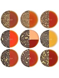 Chai Tea Sampler , 10 TEAS, India's Original Masala Chai Tea Blends (50 Cups), 100% Natural Ingredients - Grown, Blended & Shipped Direct from Source in India, Authentic Chai Tea Loose Leaf (Net Wt. 100g / 3.53oz)