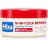Mixa 10-in-1 CICA Repair+ Restoring Ointment for Very Dry Skin &ndash; 150 ml &ndash; Intensive Hydration &amp; Repair Cream with Glycerin, Urea &amp; Allantoin
