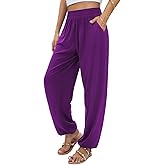 QIANXIZHAN Women's Joggers Sweatpants Pants, Lounge Workout Yoga Boho Clothes with Pockets