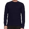 JMR Men's Heavy Weight Long Sleeve Waffle Thermal Shirt Crew Neck Top Underwear, Colors, Sizes