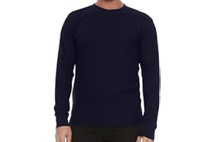 JMR USA INC. JMR Men's Heavy Weight Long Sleeve Waffle Thermal Shirt Crew Neck Top Underwear, Colors, Sizes