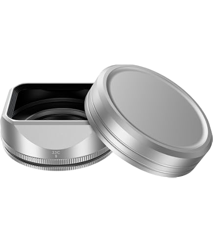 Amazon.com : Metal Square Lens Hood Shade with Hood Cap & Adapter