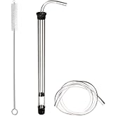 Fermtech Bottling Auto Siphon with Brush, 15" Long Mini Auto-Siphon for 1 Gallon Jugs with 3 feet Tubing and 18" Brush.
